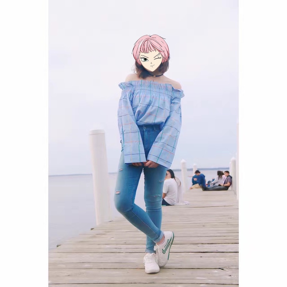 off-shoulder top